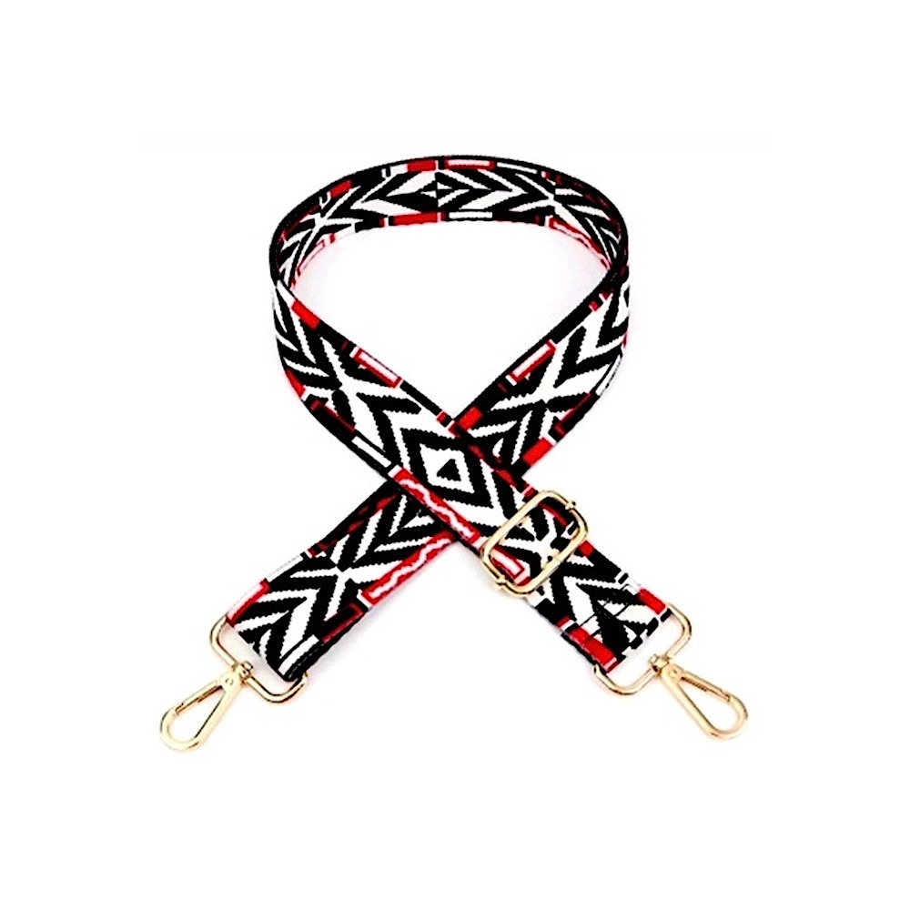 NEW Multicolored Geometric Guitar Bag Strap